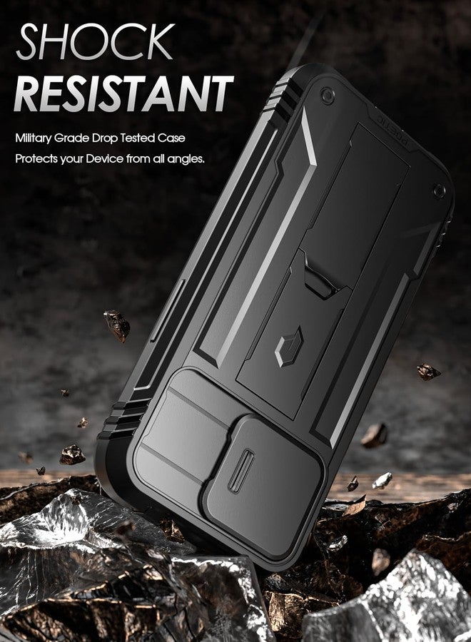 Poetic Revolution Case Compatible with Galaxy Xcover 7 5G, [Slide Camera Cover], [20FT Mil-Grade Drop Tested], Full-Body Military Grade Rugged Dual-Layer Shockproof Cover with Kickstand, Black - Image 4